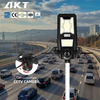 Lampadaire Solaire LED Tout-en-un 30W avec Caméra CCTV, Contrôle Intelligent de la Lumière, en ABS de Classe A – Meilleure Vente