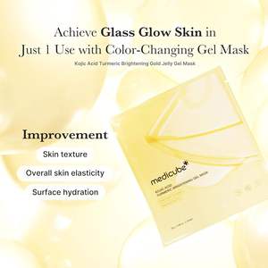 Mascarilla Facial Nocturna Medicube 28g * 4 Unidades para una Piel Radiante, Mascarilla Facial con Ácido Kójico y Cúrcuma, Mascarilla en Gel Dorado Iluminador - Product Image 4