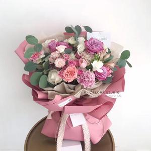Papel de Regalo Grueso Impermeable con Revestimiento de PE de Superficie Mate de Alta Calidad para Ramos de Flores, 58x58cm, 20 Hojas/Paquete - Product Image 6