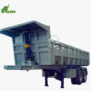 Reboque basculante do Tri-eixo Bulk Cargo Transport Traseiro Tipping Truck Trailers Dump Trailer para venda