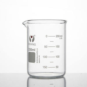 Factory Direct Hochwertige 100ml 250ml 500ml 1000ml 1500ml 2000ml einfaches Boro silikat glas Verdicken Sie den Becher - Product Image 1