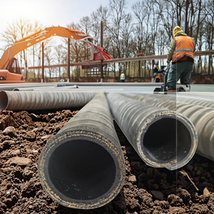 Factory Customized PENGXIANG Wet Spray Machine <strong>4</strong> <strong>Inch</strong> Nature <strong>Rubber</strong> <strong>Hose</strong> for Tunnel Construction - Product Image 1