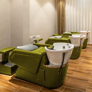 Fauteuil de lavage automatique Kisen, best-seller pour salon de coiffure, avec fonction de thérapie capillaire et chaise de technicien - Product Image 5