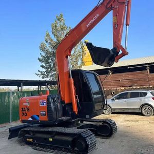 Hitachi รถตักตีนตะขาบ ZX70มือสองปั๊มเกียร์เครื่องยนต์แบบแกนใช้งานง่ายรับประกันคุณภาพ - Product Image 1