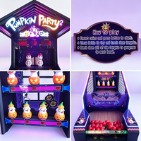 Machine de jeu vidéo d'arcade à monnayeur, simulateur de tir de balles Pumpkin Party pour salles d'arcade, centres de divertissement familial et centres commerciaux