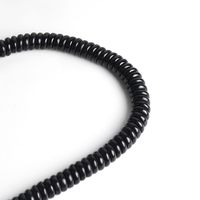 Cable de Alimentación Enrollado de 3 Puntas, Cobre Puro, Estándar Nacional, 3 Núcleos, 0.75mm² con Enchufe, Cable de Alimentación Retráctil
