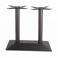 Base de table en fonte de fer de haute qualité, rectangulaire, robuste, noire, style moderne, vente en gros, base de table stable, en promotion