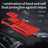 Coques de téléphone de luxe avec support métallique antichoc pour Samsung Galaxy A56 A36 A26 A16 A55 A35 A25 A15 A05S