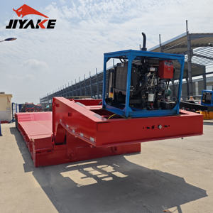 बिक्री के लिए नए 3 एक्सकल्स 150 टन फ्रंट लोडिंग डिचेबल गोज़ गर्दन नीचे अर्ध-ट्रेलर स्टील कम लोडर - Product Image 4