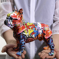 Sculpture de chien ballon en résine faite à la main, modèle de décoration intérieure et extérieure, léger, imperméable, figurine d'animal artistique