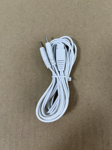 Kabel pijat tubuh terapi Digital kabel TENS Unit 2-in-1 Putih dengan kabel elektroda Plug-In dinding bagus untuk produk pijat - Product Image 2