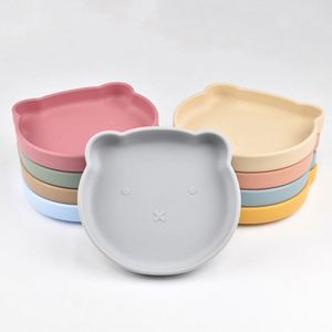 Assiette bébé en silicone souple, non toxique, incassable et écologique avec ventouse pour la diversification alimentaire des tout-petits, compatible lave-vaisselle - Product Image 5