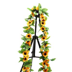 Vignes de tournesol Tainen 200 cm, fleurs artificielles en soie pour mariage, décoration intérieure, accessoires de photographie en extérieur - Product Image 5