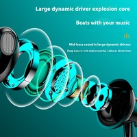 Écouteurs sans fil à tour de cou de sélection premium avec indicateur de niveau de batterie, longue autonomie, écouteurs filaires pour la musique