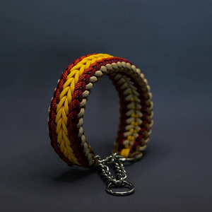 Collar de perro estilo militar táctico con diseño de COBRA de paracord con hebilla duradera resistente personalizado para perros pequeños y grandes - Product Image 4