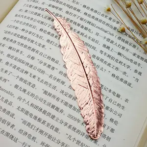Metal Feather Bookmark Book Markers Wedding Gifts For Guests Bridesmaid Gifts Baby Souvenirs Back To School Party Favors Present