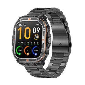 Montre connectée tactique DSM11 HT38, bracelet en acier inoxydable, tracker de fitness, étanche, boussole, baromètre, affichage - Product Image 1