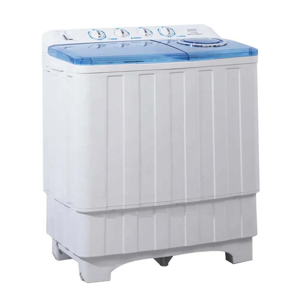 WINNING STAR 1400-2200W 15kg 7kg Máquina de lavado automática de tubo doble Lavadora de bañera doble con secadora