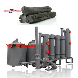 Waste recycling wood sawdust biochar kiln retort machine/coconut shell charcoal carbonization furnace