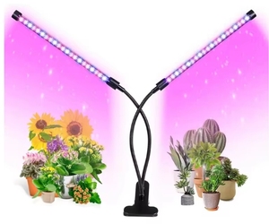 2025 Hete Verkoop Twee Kopklem Led Tafel Kweeklicht Voor Kamerplant 360 Graden Flexibele Zwanenhals Kweeklamp Voor Planten - Product Image 1