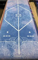 Tapis de yoga pliable en caoutchouc naturel personnalisé, tapis de yoga en daim