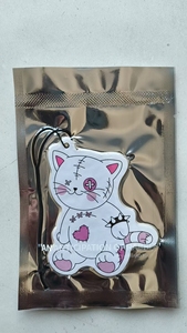 Excellent Désodorisant pour Voiture Lapin Patchwork Chat - Parfum Complexe Premium, Comprimé d'Aromathérapie Suspendu Dessin Animé pour Voiture - Product Image 4