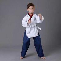 Uniformes de Poomsae pour enfants unisexes de haute qualité, durables et confortables, vêtements d'entraînement pour débutants en Taekwondo