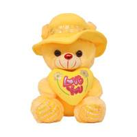Jouets en peluche ours en peluche personnalisés avec capuchon, oreiller en forme de cœur personnalisé, ours en peluche, porte-clés, figurines, cadeaux en gros