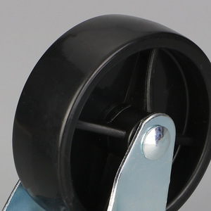 Furniture <b>Caster</b> 3-Inch Flat Bottom Swivel Plate Mount PP <b>Wheel</b> Industrial Durable - Product Image 3