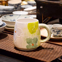 Tasse japonaise peinte à la main tasses en céramique enfants tasses café lait tasse petit déjeuner tasse