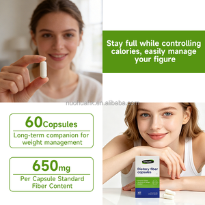 Cápsulas de Fibra Dietética, 60 Cápsulas, 650 mg, Apoyo para la Saciedad, Suplemento para el Control de Peso - Product Image 3