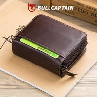 Tas Pria BULLCAPTAIN Kulit Asli Tempat Kartu Bisnis Pria Dompet SIM Tempat Kartu Dompet Kulit Premium