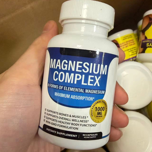 Cápsulas de Magnesio de Marca Privada OEM de Fábrica, Suplementos Herbales Complejos al por Mayor para la Salud Inmunológica y Ósea de Mujeres y Hombres - Product Image 1