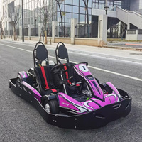 Kart électrique commercial biplace pour adultes, voiture de course à quatre roues pour parents et enfants, batterie au lithium, 60 km/h, frein à disque hydraulique