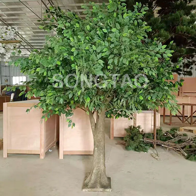 Life size artificial trees artificial oak tree branches and leaves on sale