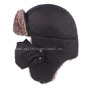 camping hiking hat survival fleece cap winter ski mask beanie cap hat russian style winter fur hat