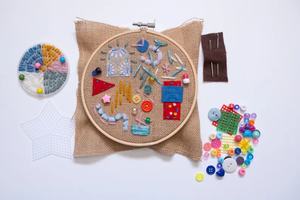 Kit de <span class=keywords><strong>Costura</strong></span> Súper Completo <span class=keywords><strong>para</strong></span> Niños, Kit de Manualidades Preescolares, Aprende a Coser, Kit de Bordado con Aro <span class=keywords><strong>para</strong></span> Niños - Product Image 2