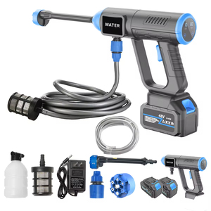 OEM 96VH Lithium Battery High Pressure Car Washer Gun Cordless Electric Cleaning Machine Washer Spray Gun Brushless Led Screen - Product Image 5