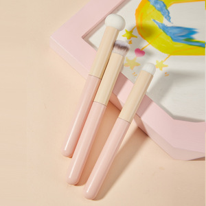 Benutzer definierte Logo grün rosa Concealer Make-up Pinsel gedämpfte Brot Form Schwamm Pilz Schwindel Farbstoff Lippen Lidschatten Pinsel Set - Product Image 1