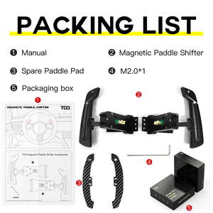 แป้นเปลี่ยนเกียร์คาร์บอนไฟเบอร์แม่เหล็ก TDD สำหรับรถปอร์เช่ 718 เคย์แมน gt4 991 พานาเมร่า 971 911 997 - Product Image 4