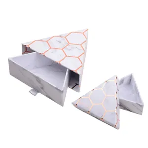 Твердый переплет треугольная Подарочная бумажная коробка на заказ упаковочная треугольная коробка вырезанный ящик