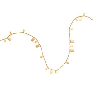 Collares Geométricos Lisos, Chapados en Oro de 18K, Acero Inoxidable Espejo, Colgante Rectangular con Corte Láser, Cadena, Joyería de Moda - Product Image 1