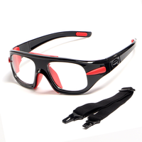Meilleur prix Lunettes de sport pour adultes Cadre noir Lunettes de football Protection des yeux Lunettes de basketball
