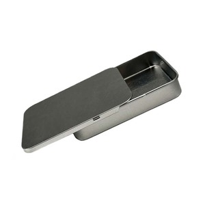Slide Lid Big Capacity Metal Tin Case Packaging Box CR Tin Can for Candy