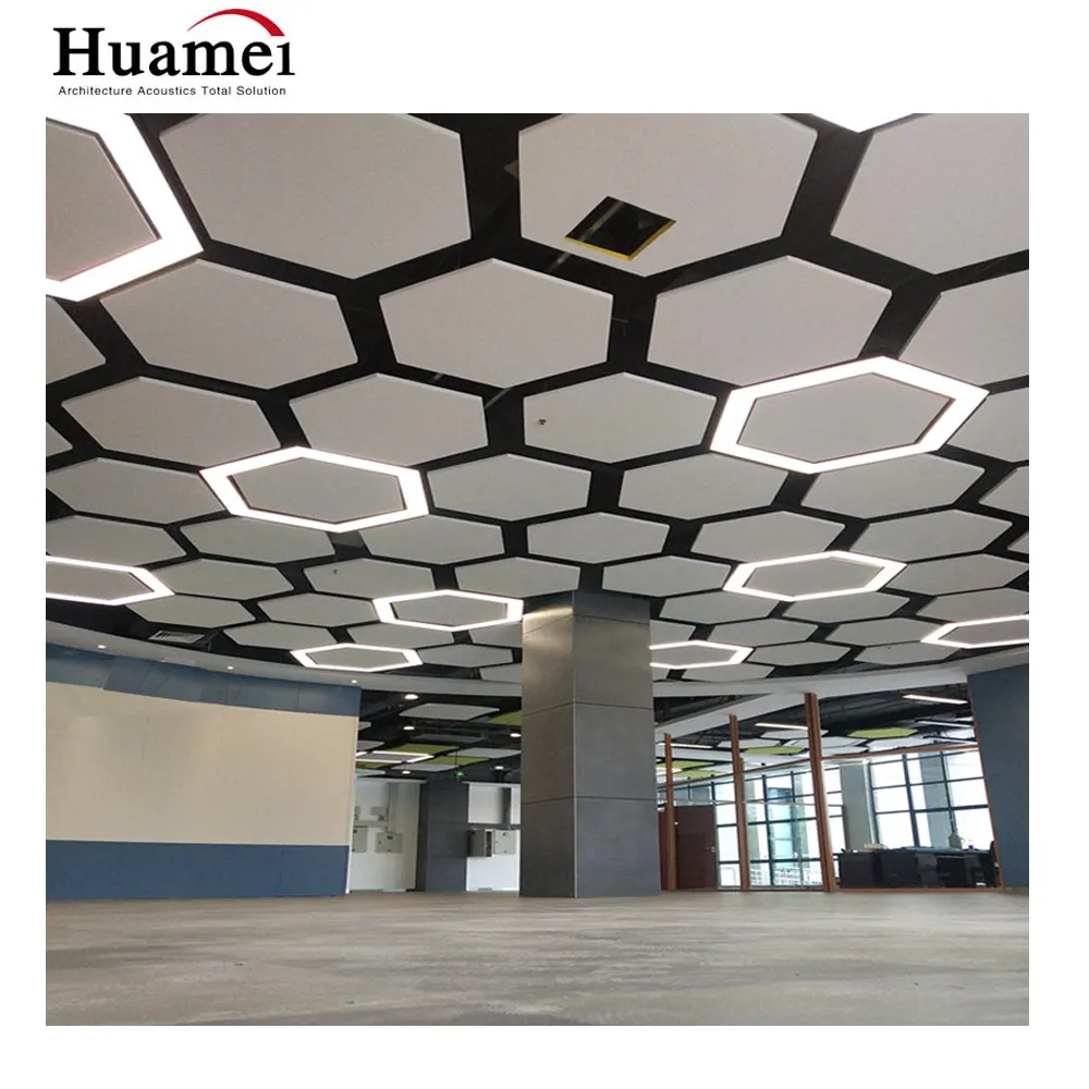 Fiberglass acoustic ceiling suspended ceiling acoustic panels