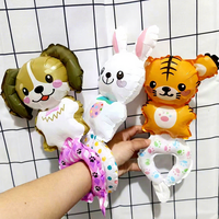 Ballons animaux BLN, ballons en feuille de Mylar à motif animal de dessin animé, ensemble de ballons pour fêtes d'enfants, décorations de fête en plein air