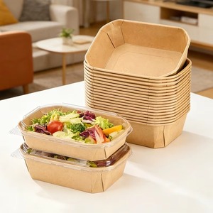 Cajas de Embalaje de Papel Kraft Biodegradables y Ecológicas para Alimentos, Impresas a Medida, Resistentes a la Grasa, con Tapa y Logotipo - Product Image 3