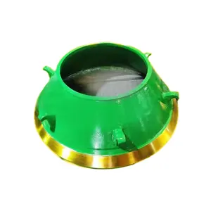 ZhiXin MN13Cr2 baru baja mangan tinggi penghancur memakai bagian rahang piring cekung dan mangkuk Liner untuk bijih dan pertambangan batu bara