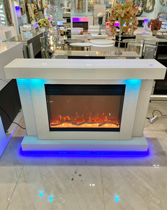 <strong>UK</strong> Best-selling Small Size Mirrored Electric <strong>Fireplace</strong> <strong>TV</strong> <strong>Stand</strong> Home Decor Featuring Heating and Bluetooth - Product Image 6