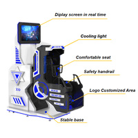 Simulador de Vuelo VR 9D con Cabina Giratoria de 720 Grados, Simulador de Vuelo VR de 360 Grados, Películas VR 9D, Simulador de 360 Grados en Venta